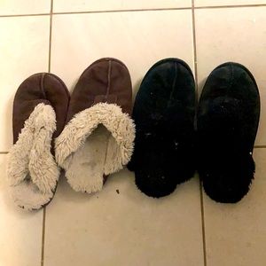Warm fuzzy slippers